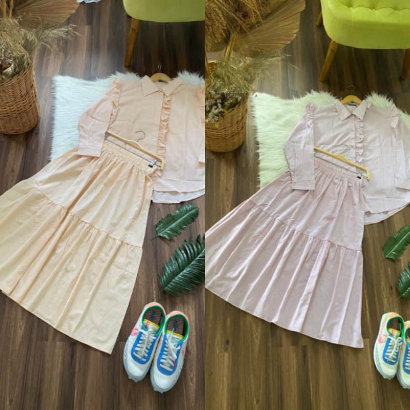 Set kemeja dan rok Prod by chaloem iri