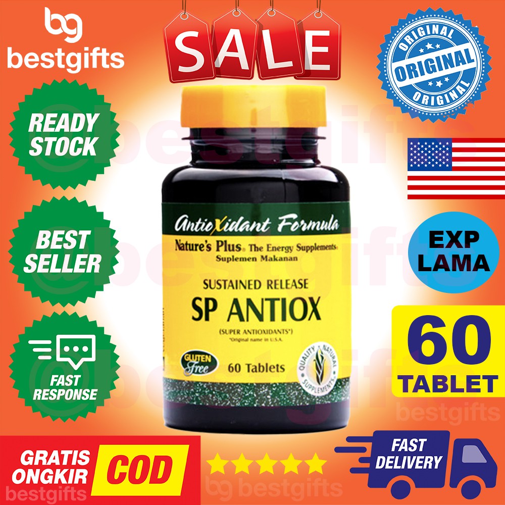 NATURE'S NATURES NATURE PLUS SP ANTIOX ANTIOXIDANT ANTIOKSIDAN METABOLISME TUBUH MATA OTAK 60 TABLET