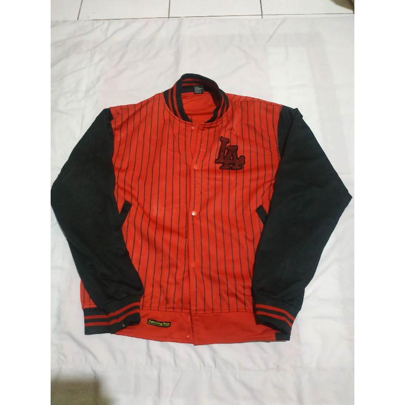 JAKET BASEBALL LA DODGERS PRELOVED THRIFT SECOND BRAND ORIGINAL