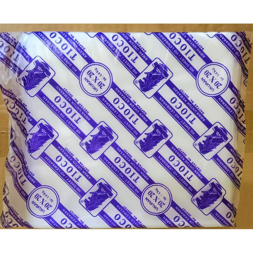 Plastik Alas Makanan HDPE Tioco 20x20 Anti Panas | Plastik Lembaran