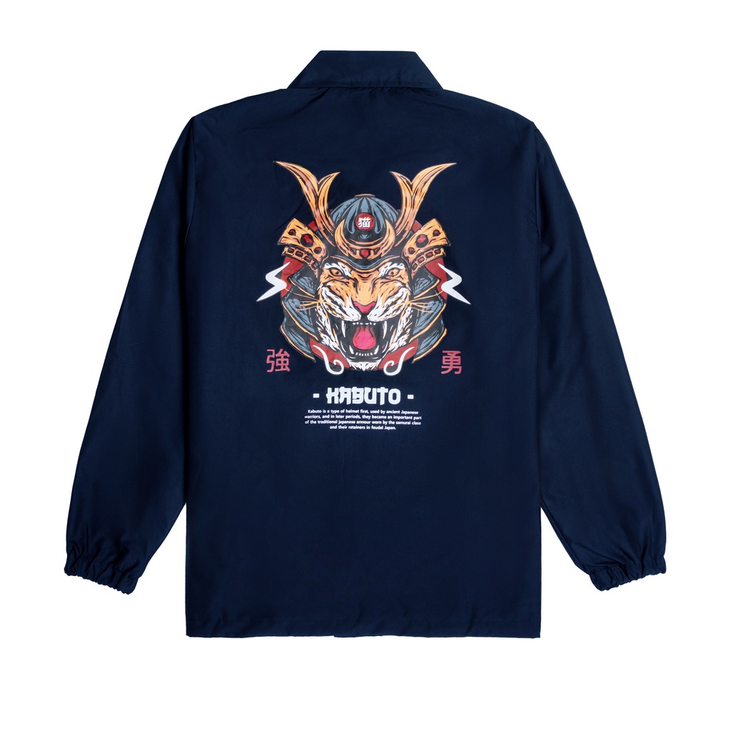 JAKET PRIA - JAKET COACH SALVIO HEXIA - JAKET WINDBREAKER - JAKET PARASUT - JAKET PARASUT PRIA-KABUTO NAVY