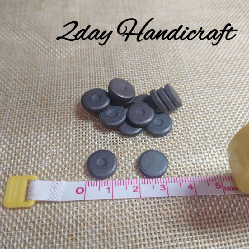 Magnet Hitam Ferrite Bulat 12mm - Magnet Disk Tempelan Kulkas
