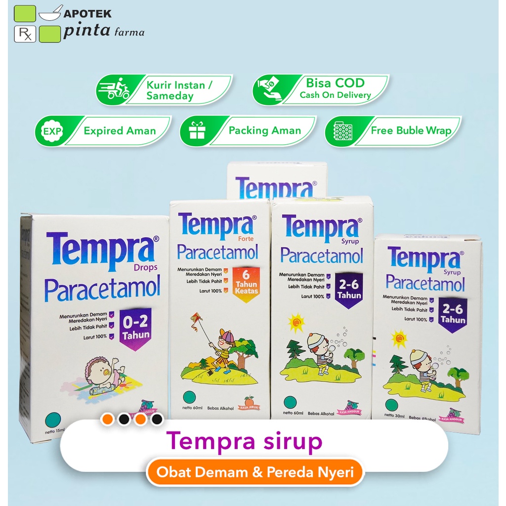 Tempra Paracetamol Forte / Drops / Syrup - Syrup