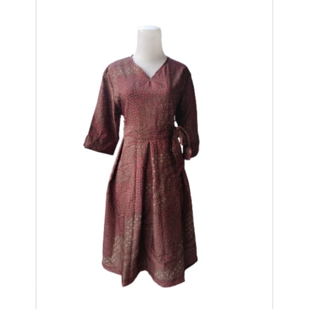 dress andin batik jenis kain thaisilk super