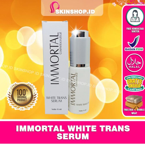 Immortal White Trans SERUM 15ml Original / Serum Pemutih BPOM Aman