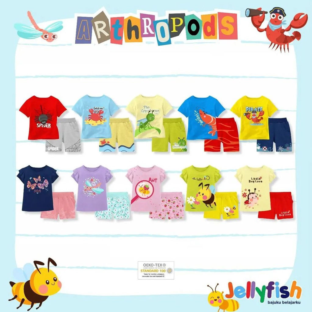 Setelan Baju Anak | Setelan Baju Anak Laki-laki | Setelan Baju Anak Perempuan | Setelan Jellyfish