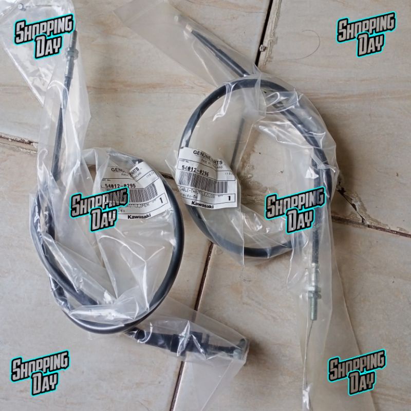 Kabel gas tali gas buka tutup open close ninja 250 r ninja 250 karbu ORIGINAL