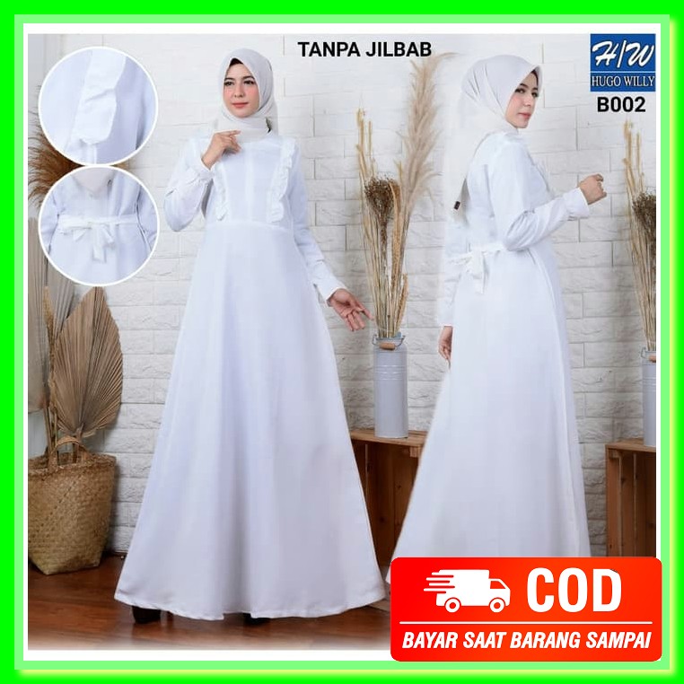 Model Baju Gamis Rayon Kombinasi Polos Terbaru 2021 Bahan Gamis Fc333 Agnes H W Baju Gamis Putih Shopee Indonesia