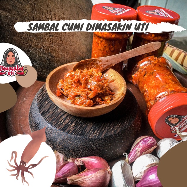 

Promo!! Sambal Cumi dan Teri pedas by Dimasakin Uti