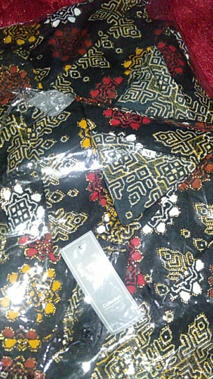 (realpict) Kemeja Batik Dewasa Prada Lengan Panjang (m / L)