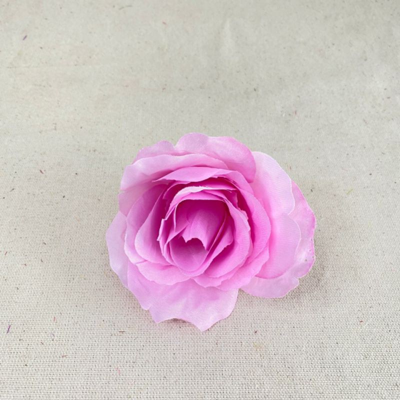 Kuntum Bunga Mawar Rose Italy (satuan) Bunga Artificial / Bunga Plastik / Bunga Dekorasi /Pernikahan-Dusty pink