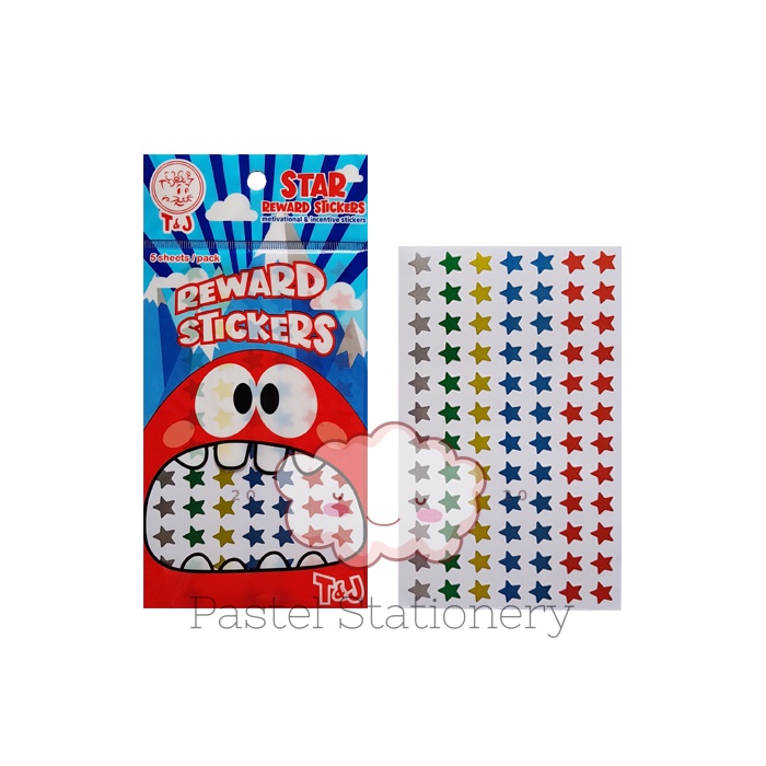 

Kertas Stiker Label Reward T&J Bintang - Sticker Star Metallic Tom Jerry
