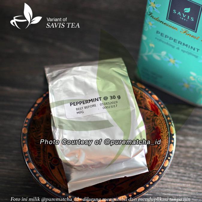 

[[BISA COD]] Savis Tea - Premium Peppermint Tea KALENG 30gr Teh daun Mint tisane EKSLUSIF Kode 1284