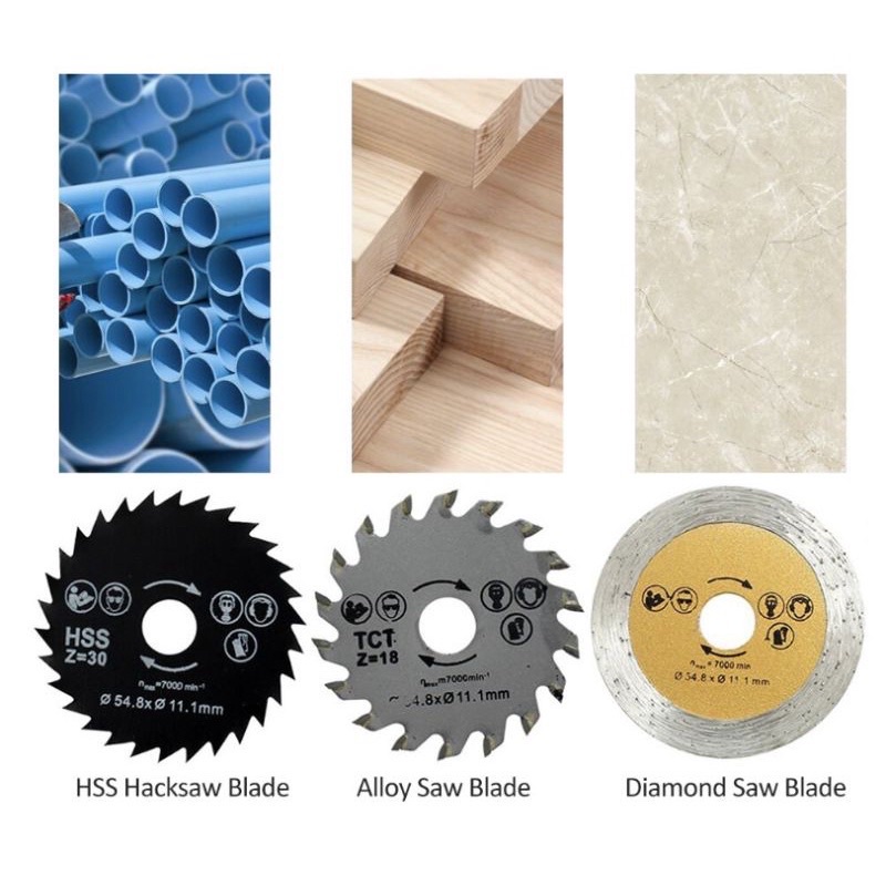 IKURA Mini Cutting Mata Gergaji Potong Diamond Wheel 3in1 Set 4 Pcs 2&quot;