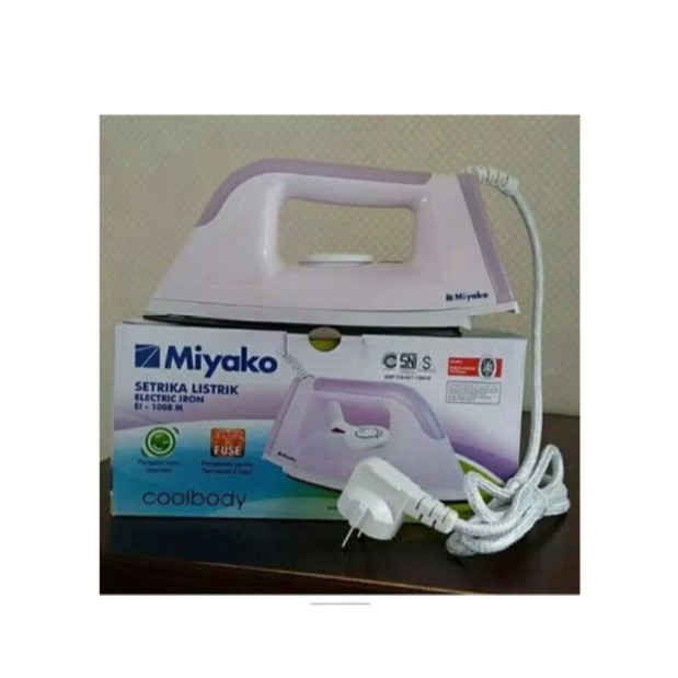 Miyako Setrika Listrik El-1008 M Electric Iron Anti Lengket EI 1008M