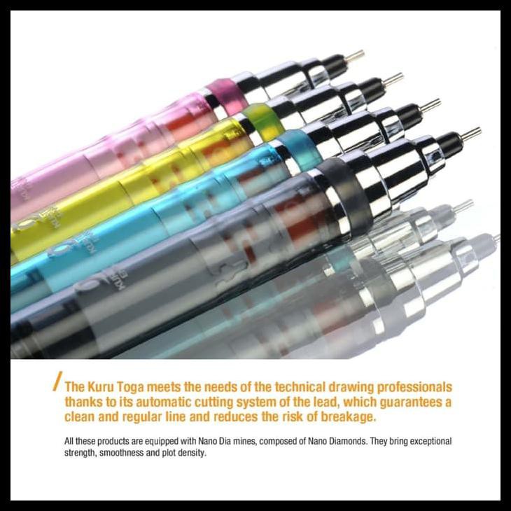 

PENSIL MEKANIK YANG BISA MERAUT SENDIRI!!! UNI KURUTOGA M5-450T 0,5MM