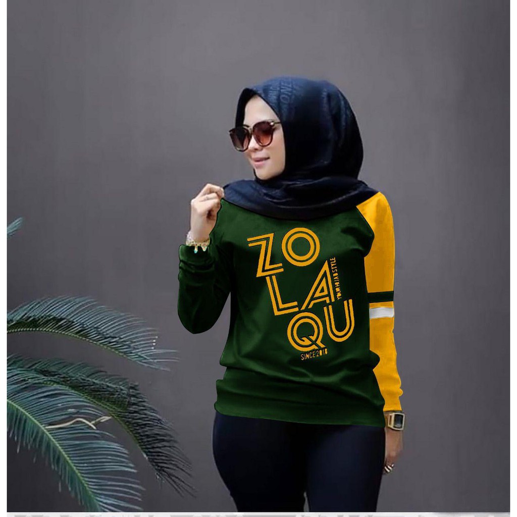 COOLS_35.BAJU ZOLAQ TERBARU-KAOS DISTRO WANITA LENGAN PANJANG KEREN KEKINIAN-BAJU CEWEK TERLARIS