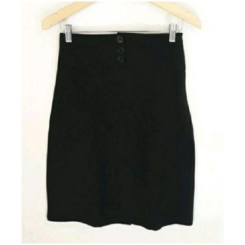Rok Span Polos Pendek Hitam Wanita