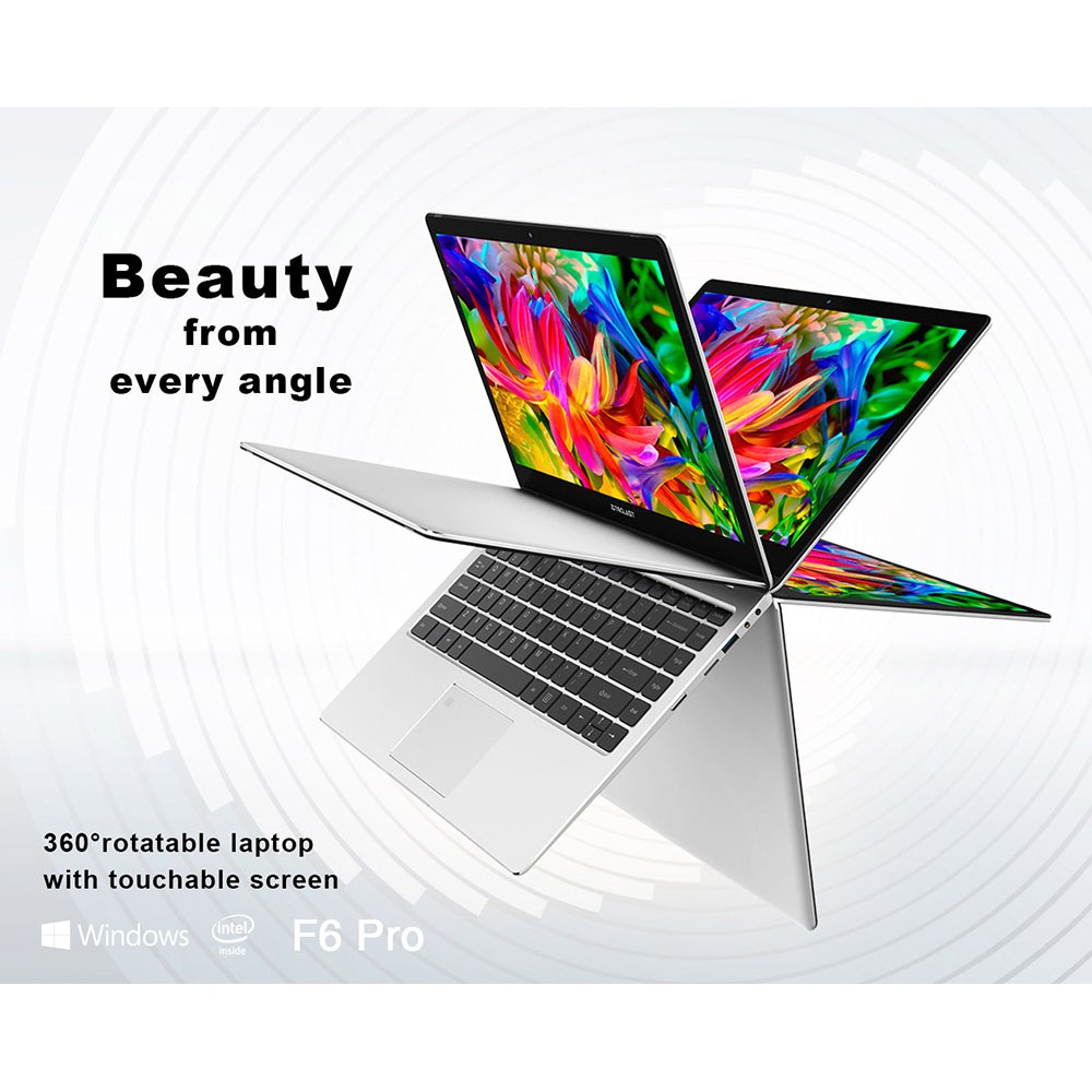 Teclast F6 PRO Ultabook13 CoreM3-7Y30 FullMetal RAM8GB SSD128GB, 360RotatingTouchScreen, FingerPrint