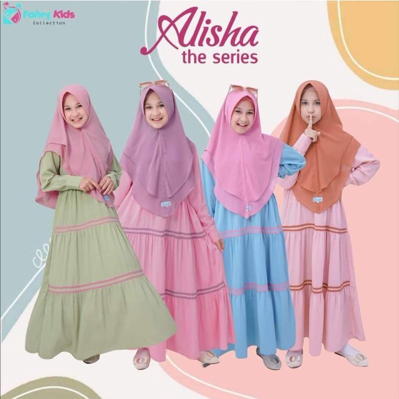 GAMIS ANAK 7 - 12 TAHUN / GAMIS ANAK PEREMPUAN SYAR'I / ALISHA