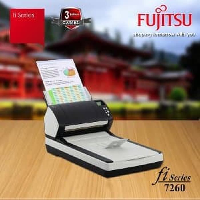 Scanner Fujitsu Fi-7260 Garansi Resmi Fi7260 - 60ppm