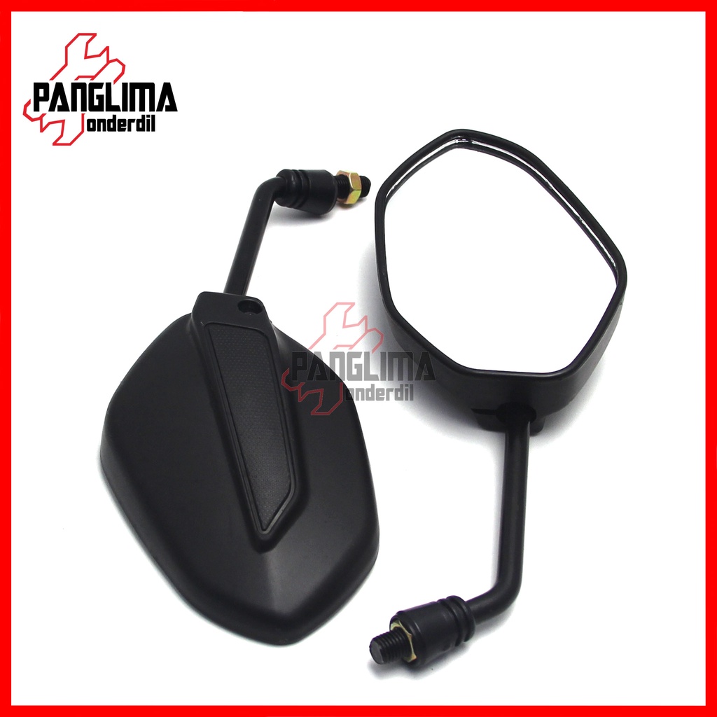 Spion Standar Semua Jenis Motor Honda Drat Kanan Model Mega Pro-Verza-CB 150R-Tiger Revo Sepion-Kaca-Mirror Beat Lama-FI-eSP-eSP/Supra/Revo /Scoopy/Spacy/Blade/Grand