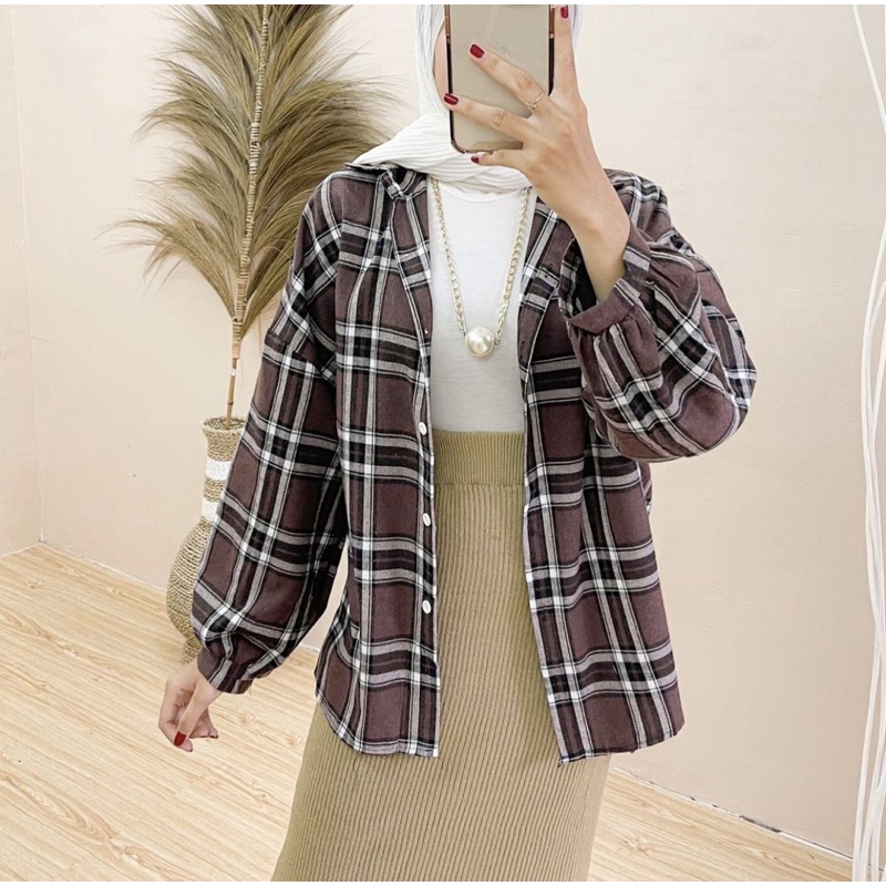 GRITTE OVERSIZE FLANEL SHIRT