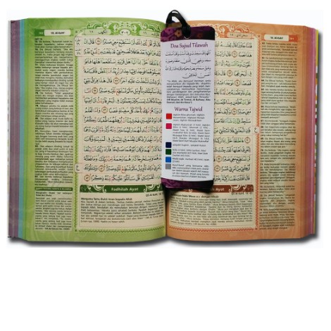 Al Quran Wanita Azalia Rainbow Terjemah Tajwid Warna HC A5 - Syaamil Quran