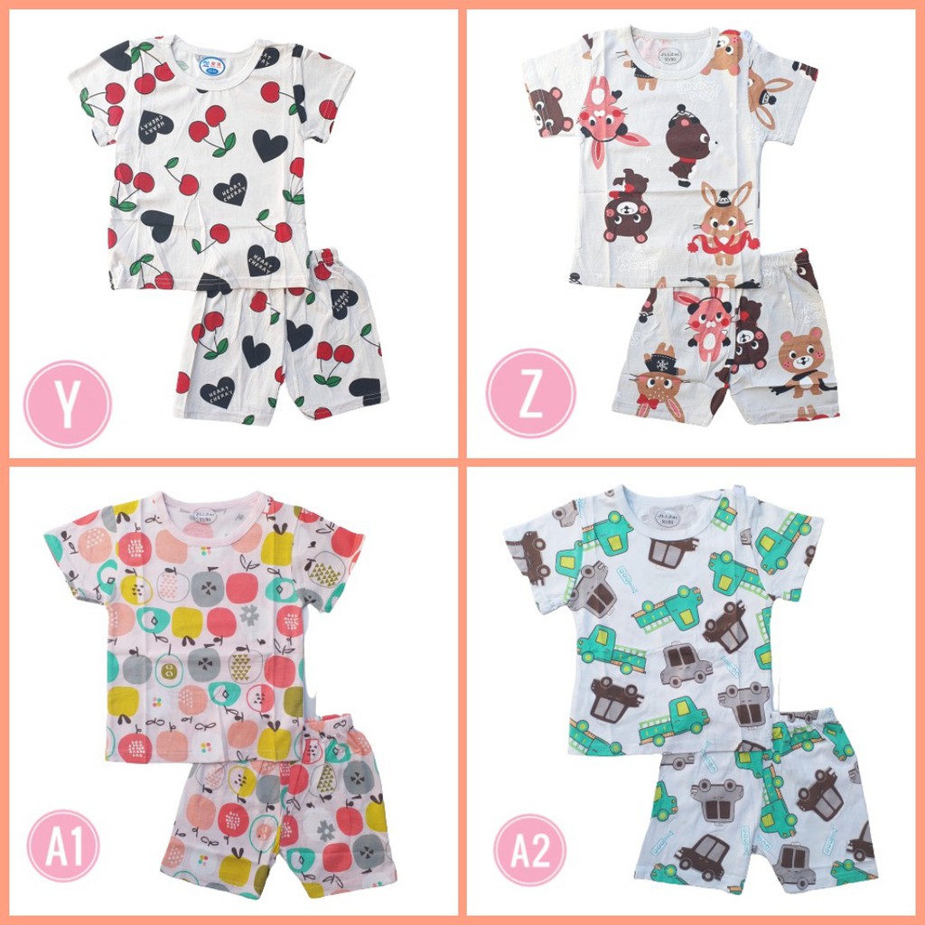 hb KL FULLPRINT SUIT PENDEK Setelan Anak Bahan Kaos Lengan 