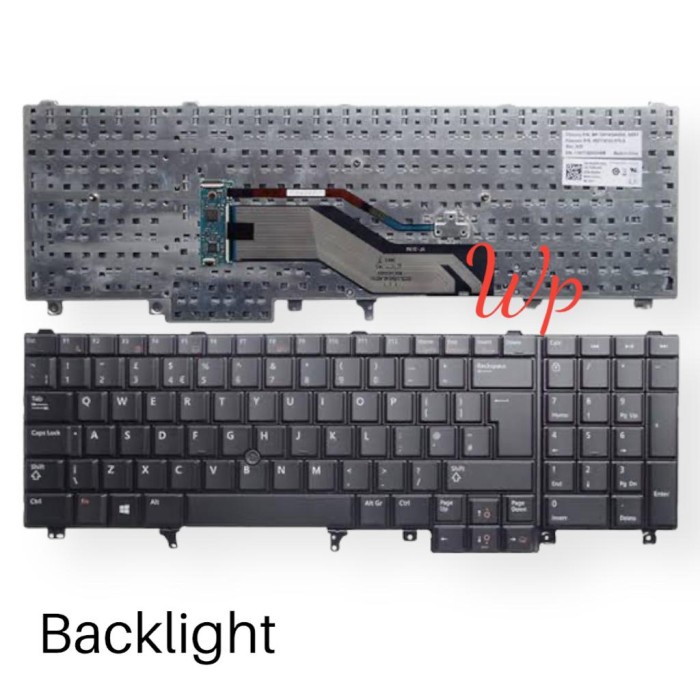 Keyboard Dell Latitude E5520 E5520m E5530 E6520 E6530 E6540 Precision M2800 M4600 M4700 M4800 M6600 P10E M6700 P22F backlight