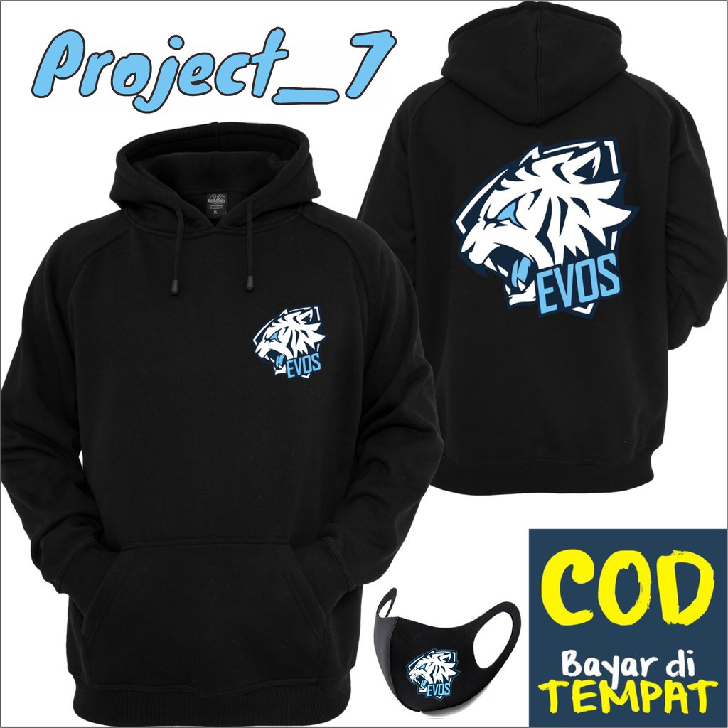 HOODIE EVOS / HOODIE ESPORTS / FREE MASKER EVOS / BISA COD