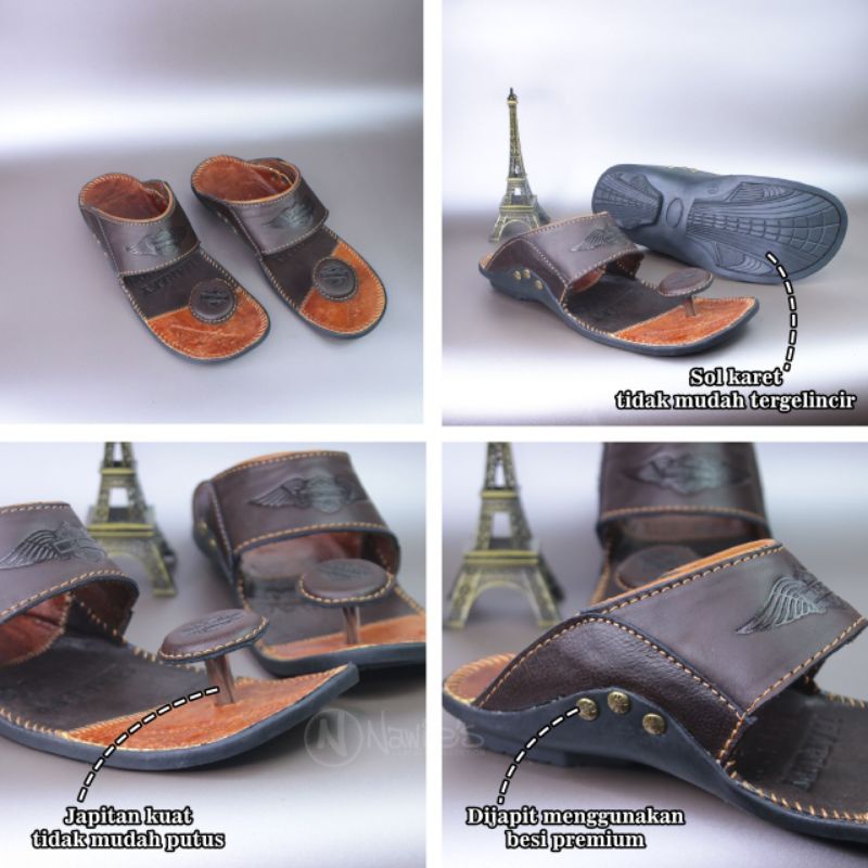 Sandal Kulit Harley Davidson Jamur