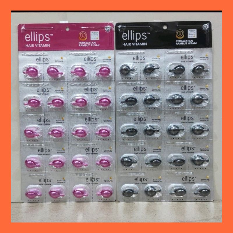 (ECER) ELIPS VITAMIN RAMBUT / ELIPS 20 BLISTER / ELIPS / ELIPS 20 BUTIR