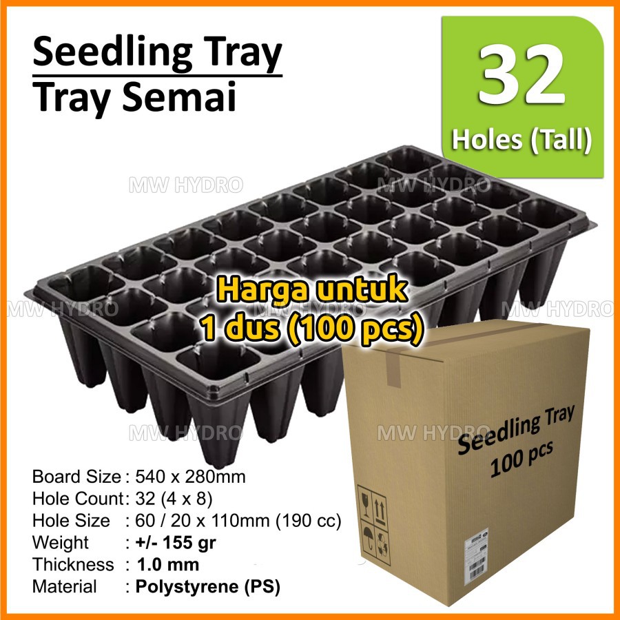 1 Dus Tray Semai / Seedling Tray - 32 Lubang / Holes - Tinggi / Tall