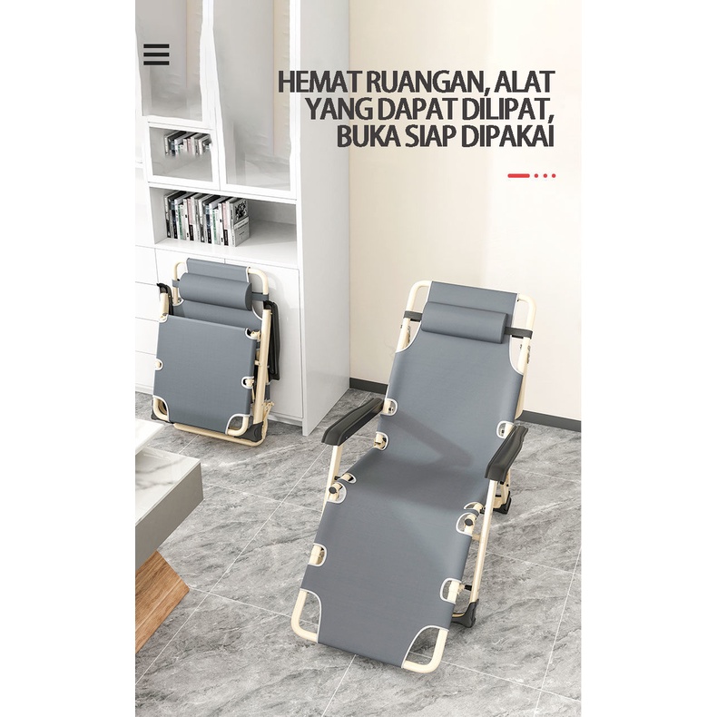 Kursi Malas/Kursi Lipat Piknik/ Kursi Santai Kasur Lipat Camping Folding Bed