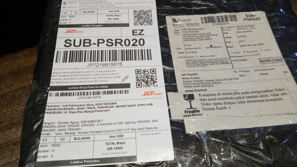 Kompor Portable Cosmos Cgc121p Gas Kecil Piknik Kemah Mendaki Garansi
