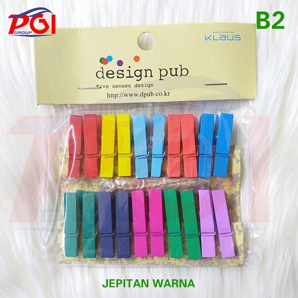 B ( B2 ) MODEL A / 1 PAKET WOODEN CLIP PAPER PENJEPIT KAYU / JEPIT FOTO / KARAKTER / LAMPU TUMBLR FREE TALI 1.5 METER