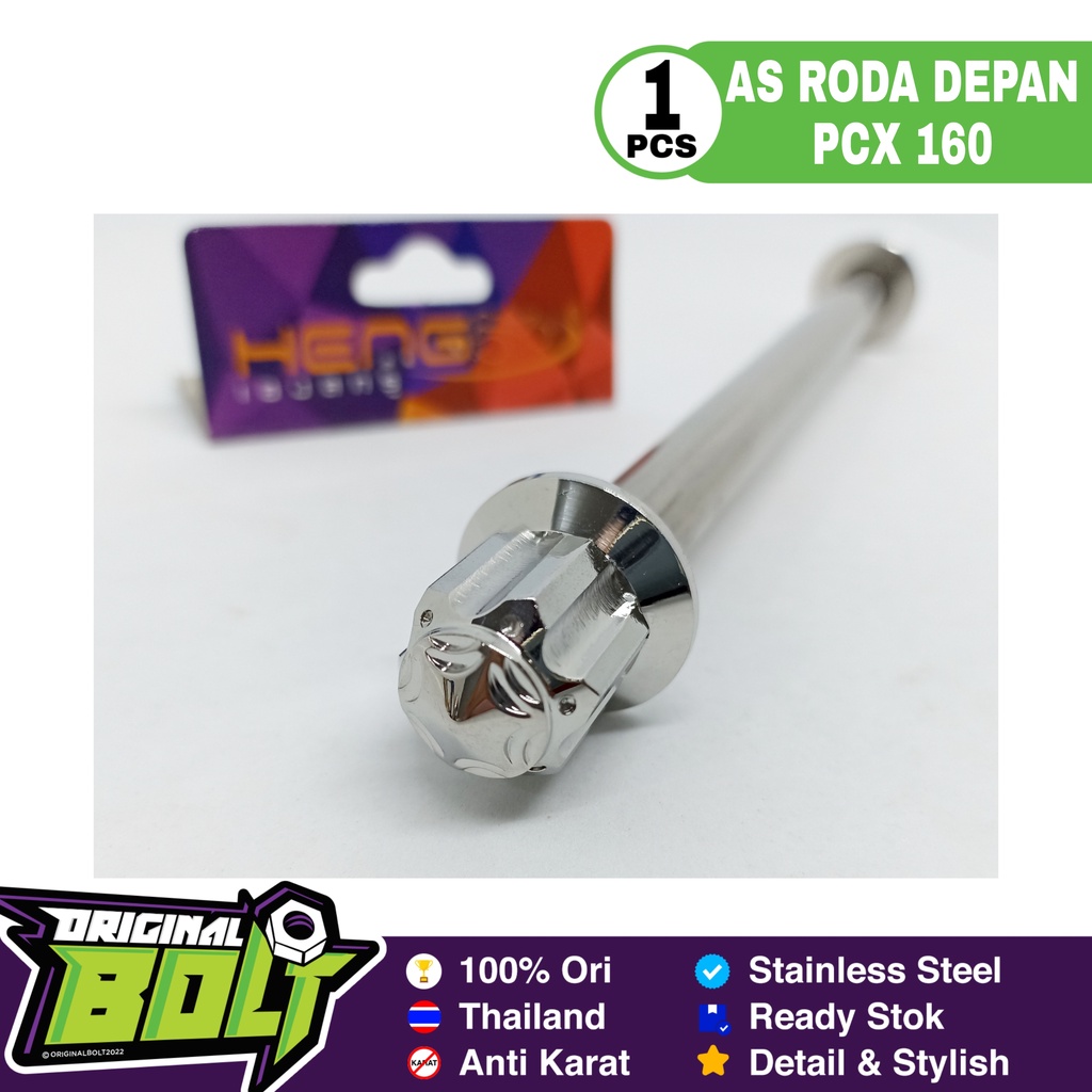 As Roda Depan Premium Pcx 160 Probolt Stainless Heng Thailand