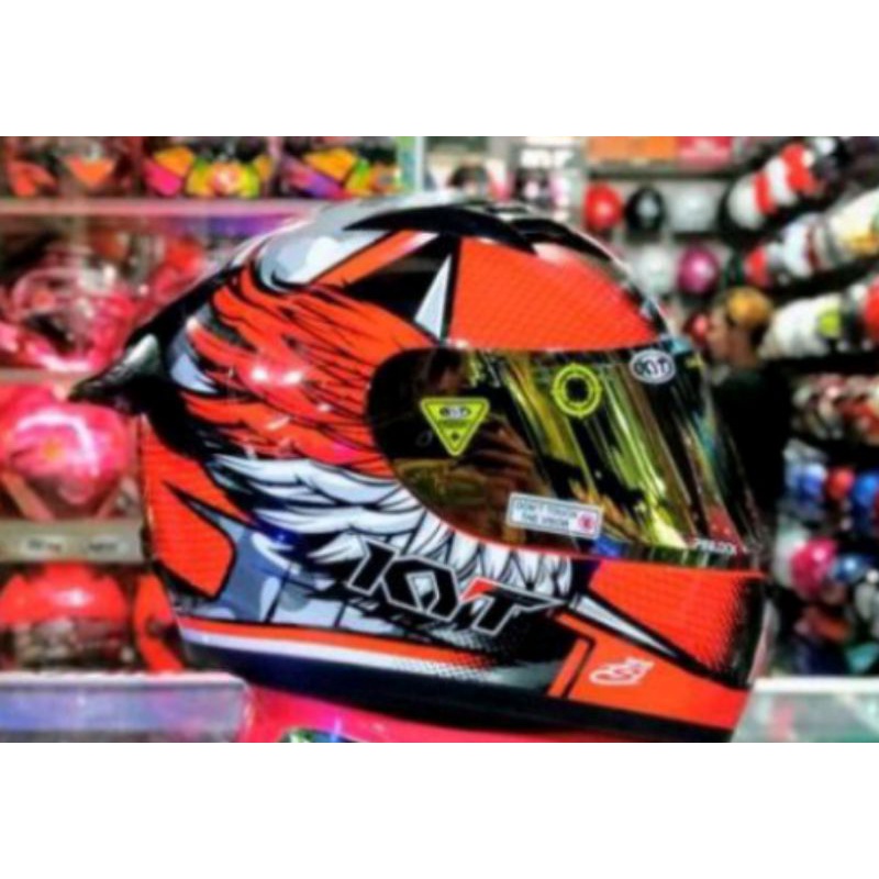 TERMURAH PAKET GANTENG HELM KYT R10 ANDI GILANG ORIGINAL