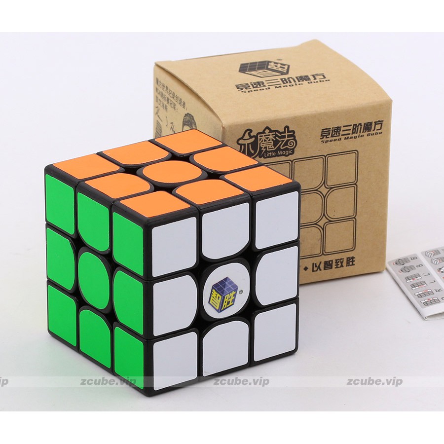 Rubik 3x3 Black Base Speed Cube Yuxin LittleMagic - Rubik 3x3 Yuxin Little Magic