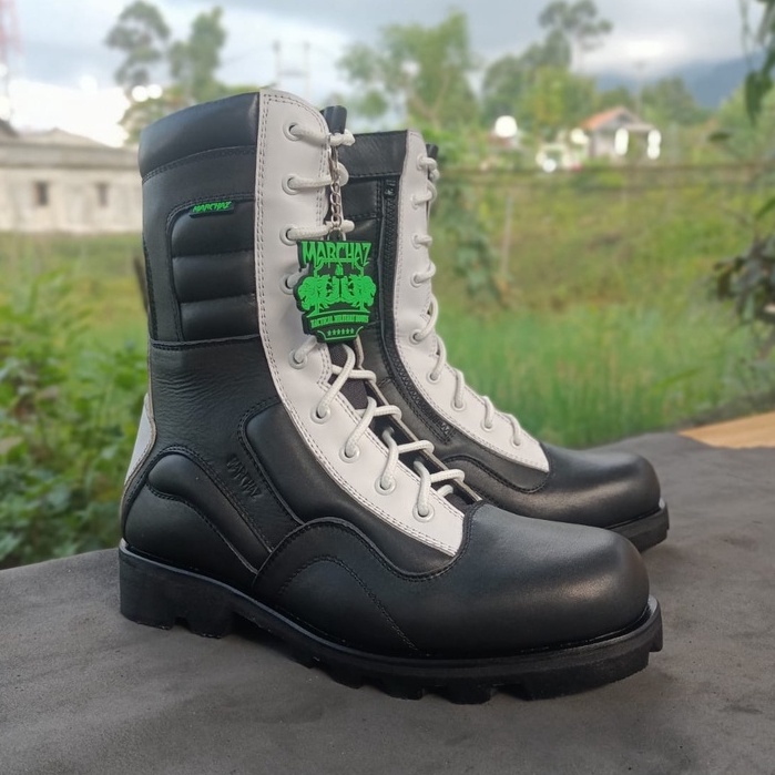 SEPATU PDL PROVOS POLRI KULIT SAPI ASLI MARCHAZ SEPATU PDL DINAS LAPANGAN TNI POLRI SECURITY SATPAM