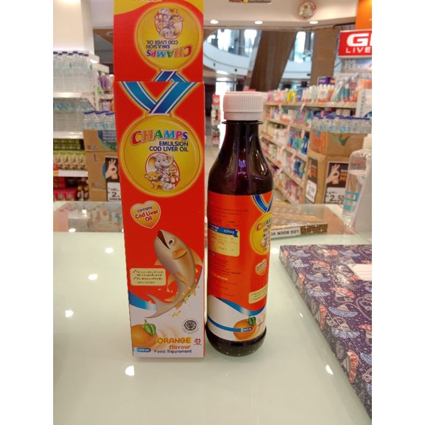 Jual Champs Emulsion 350ml Cod Liver Oil,membantu perkembangan otak