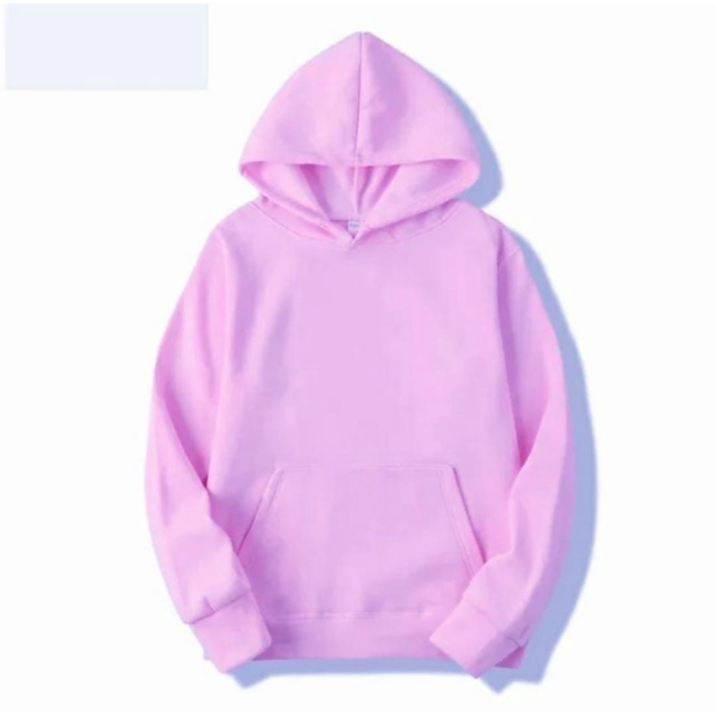 Jaket Hoodie Polos - Hoodie Polos - Sweater Polos - Jaket Sweater Hoodie Polos Unisex Pria Wanita Bahan Flece Tebal