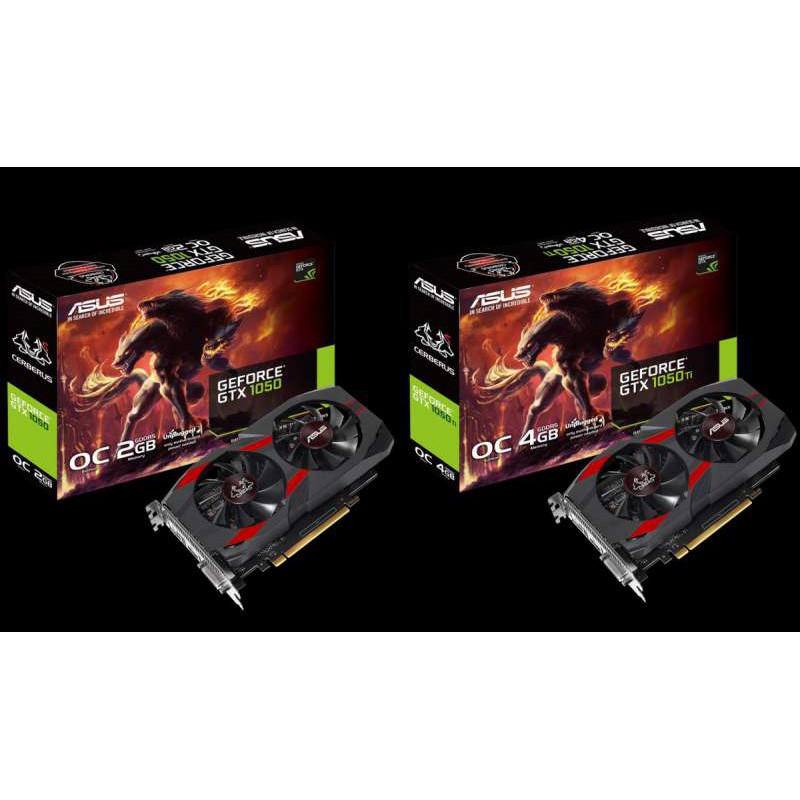 Asus Geforce GTX 1050 Ti Cerberus OC Edition 4GB DDR5 128BIT Dual Fan