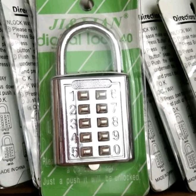 DIGITAL LOCK 10 DIGIT -  40mm/4cm GEMBOK PIN 10 DIGIT