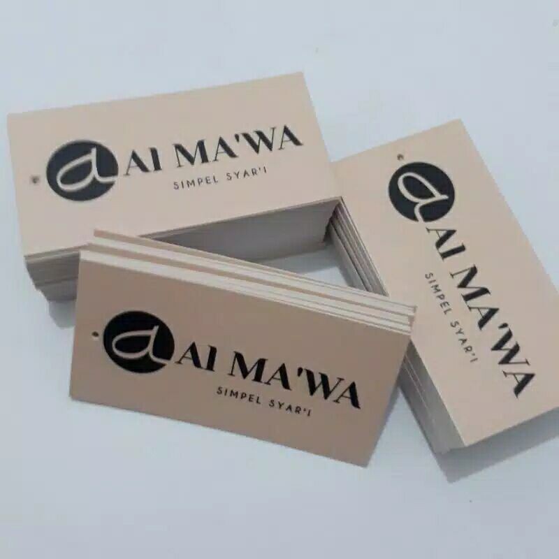 

[Min 84 Pcs] Hang Tag Hang Tag Custom 5x6 Free Tali