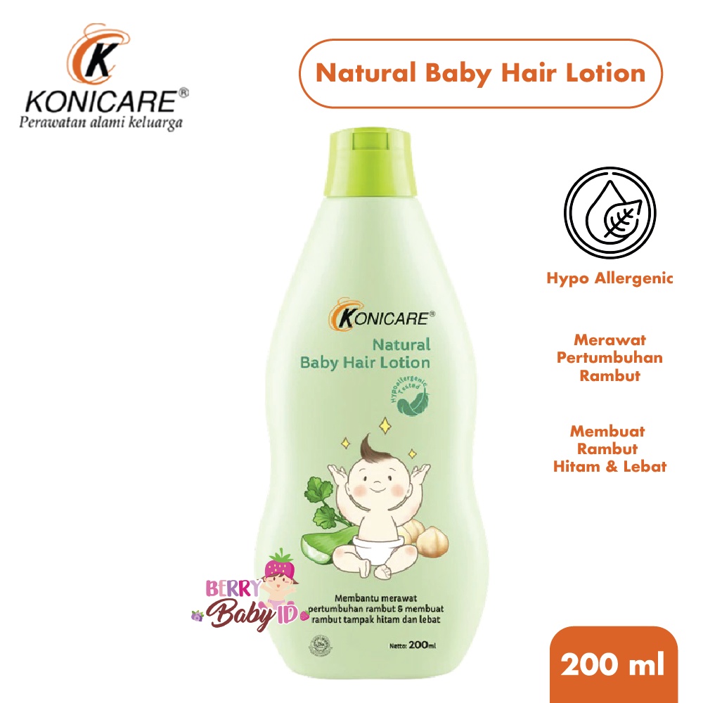 Konicare Natural Baby Hair Lotion Losion Perawatan Rambut Bayi Berry Mart