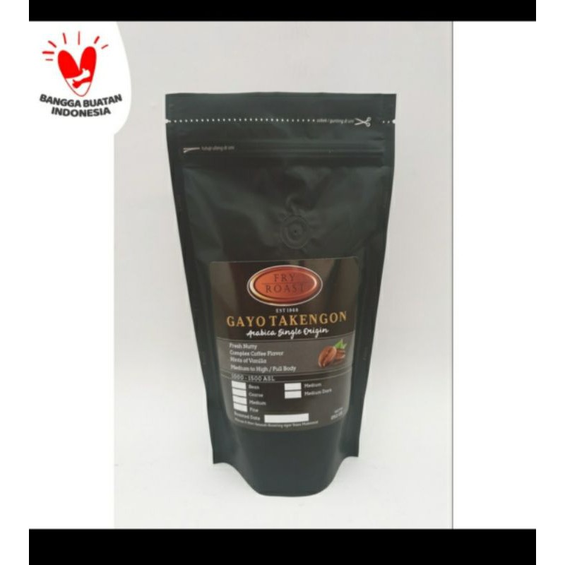 

KOPI ARABIKA ACEH GAYO ASLI (BIJI/BUBUK) 250 GRAM - BUBUK KASAR