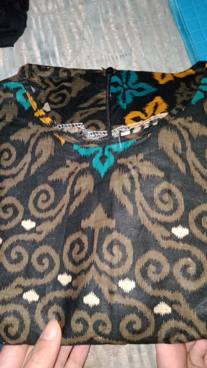 Terlaris Serut Genes Jelita Tunic Navbor Yelbor Whitbor Creambor Tunik Batik Modern Hrb030 Dolbi Dob