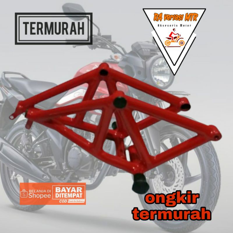 Tubular CB Verza & honda Verza 150 Crashbar body protector touring pelindung bodi mesin